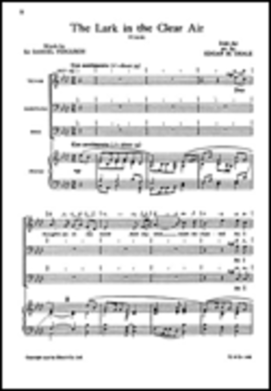 Deale, E The Lark In The Clear Air Ttb/Piano TTBB scores gallery preview page 1