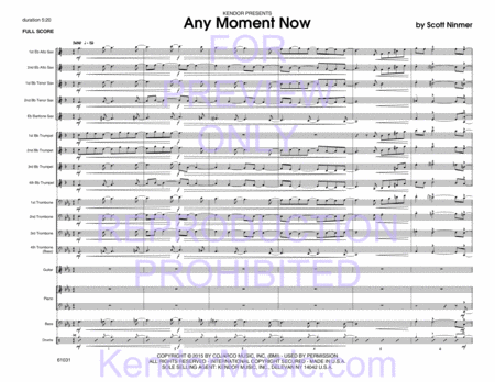 Any Moment Now (Full Score)