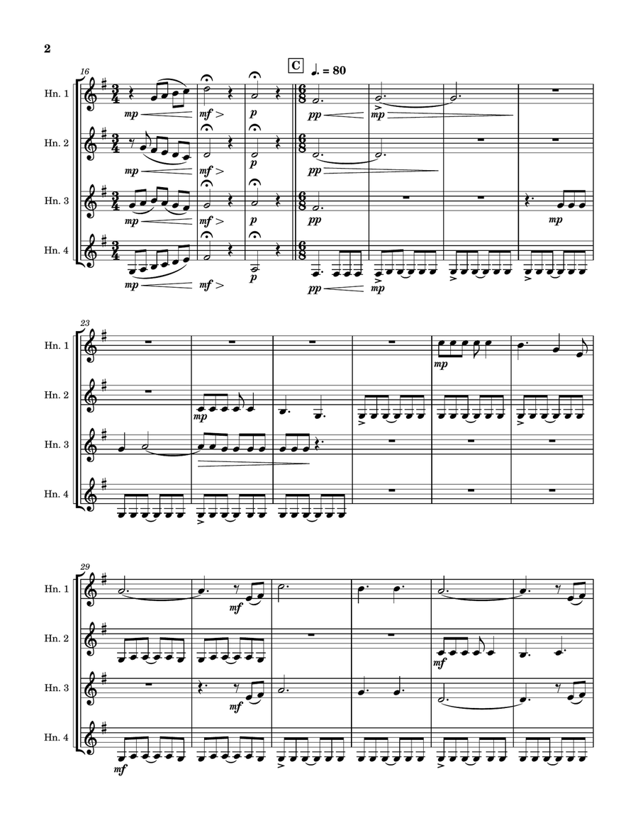 Halcyon Waters Brass Quartet scores gallery preview page 2