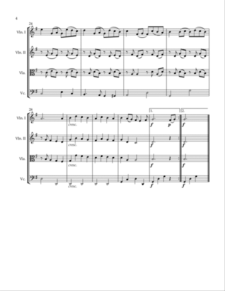 Cavatina Cavatina String Quartet scores gallery preview page 4
