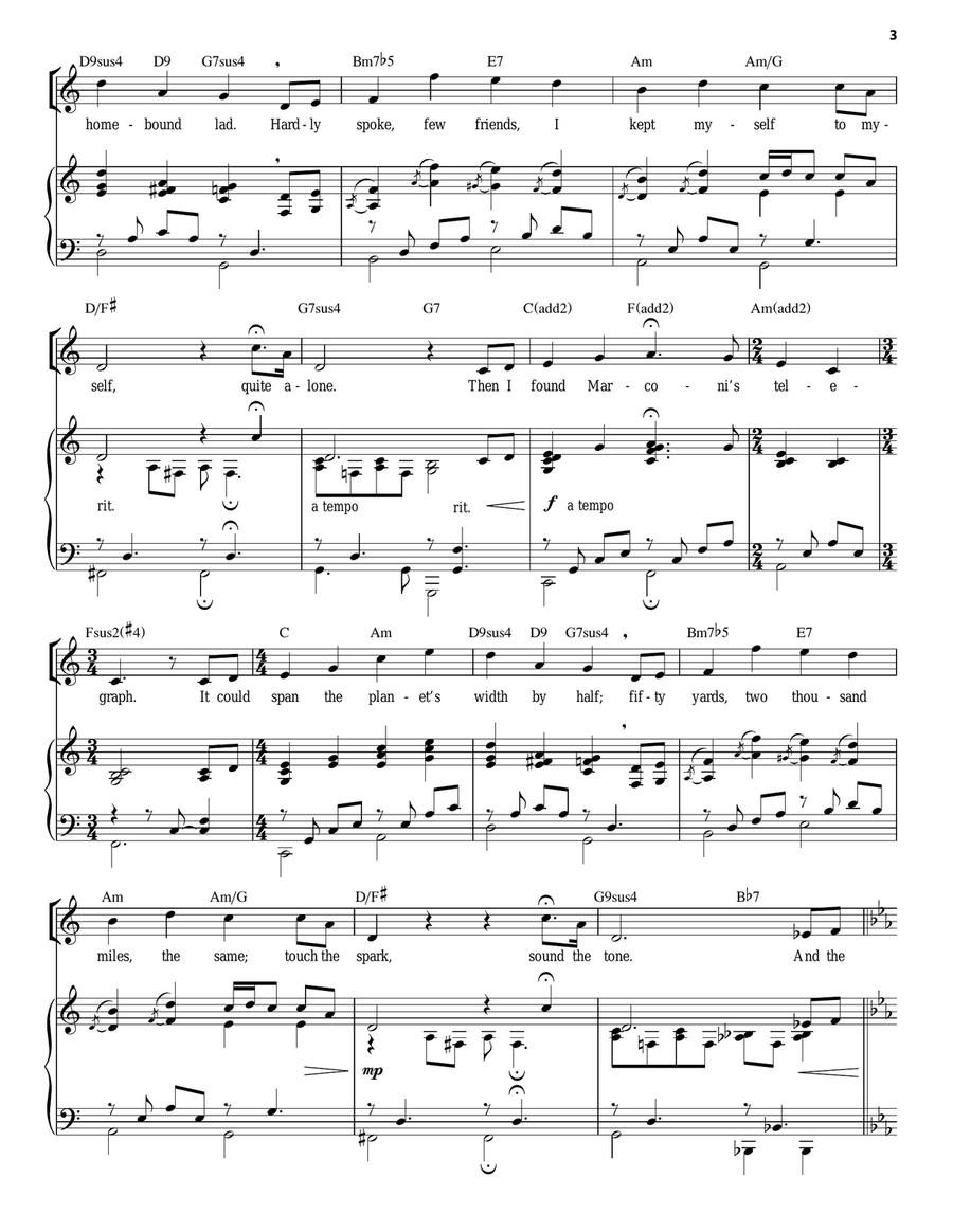 The Night Was Alive Piano, Vocal, Guitar scores gallery preview page 3