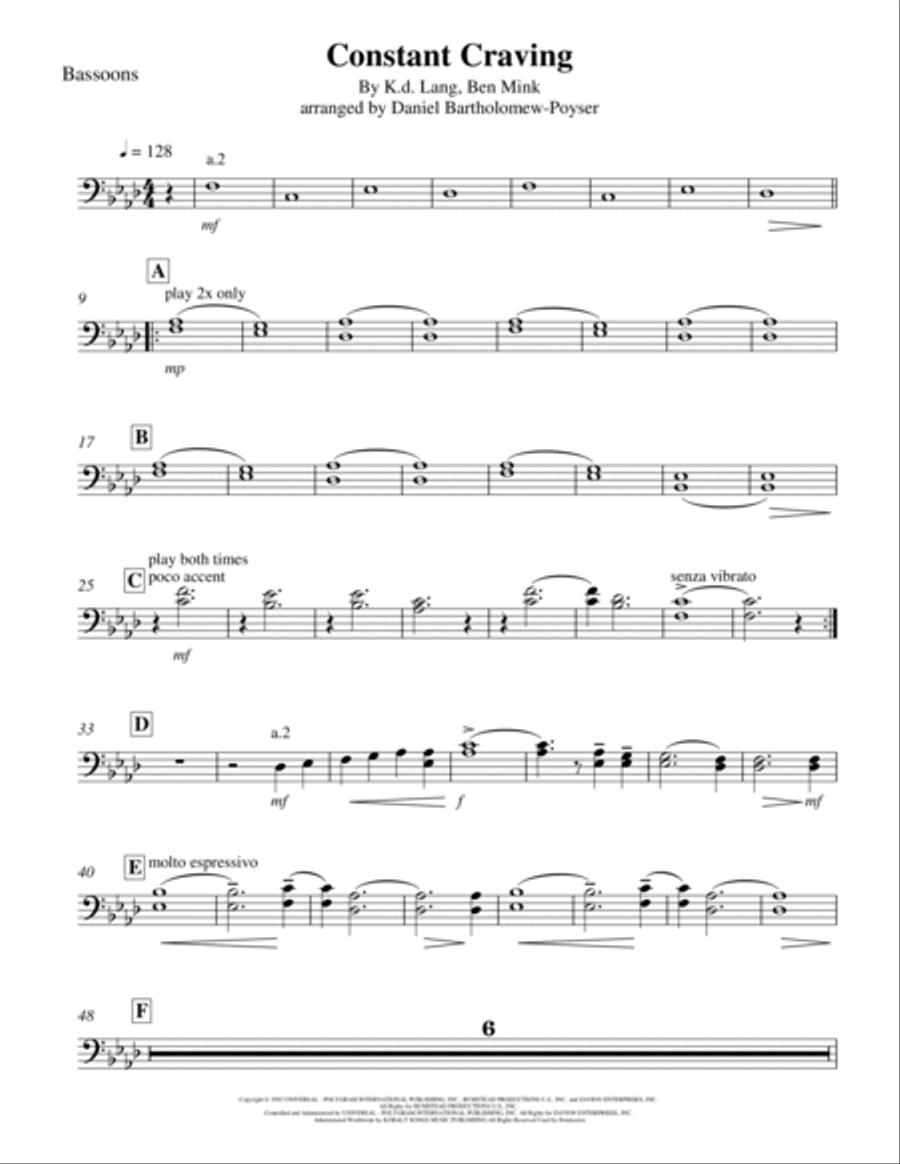 Constant Craving Constant Craving Full Orchestra scores gallery preview page 2