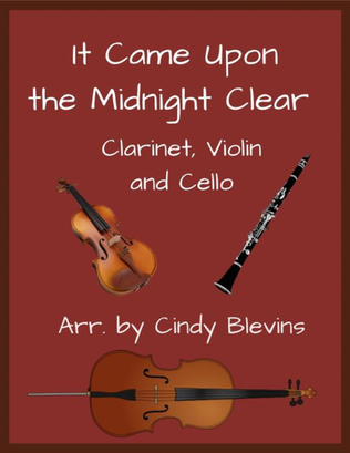 It Came Upon the Midnight Clear, Clarinet, Violin and Cello Trio