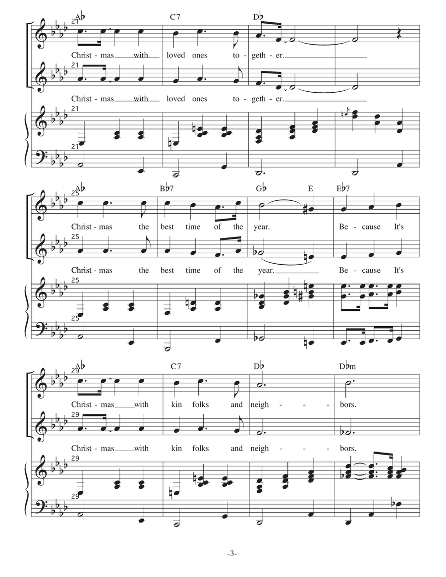 Because It's Christmas Because It's Christmas Piano, Vocal scores gallery preview page 3