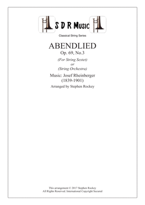 Abendlied, String Sextet or String Orchestra, Op.69, No.3