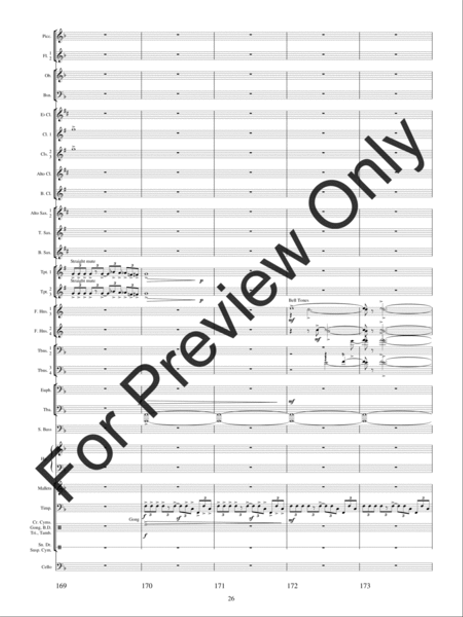 Festival Variations Concert Band scores gallery preview page 29