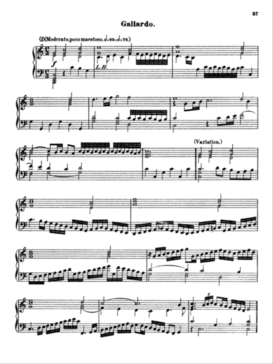 Gibbons: Album Gibbons: Album Piano Solo scores gallery preview page 1