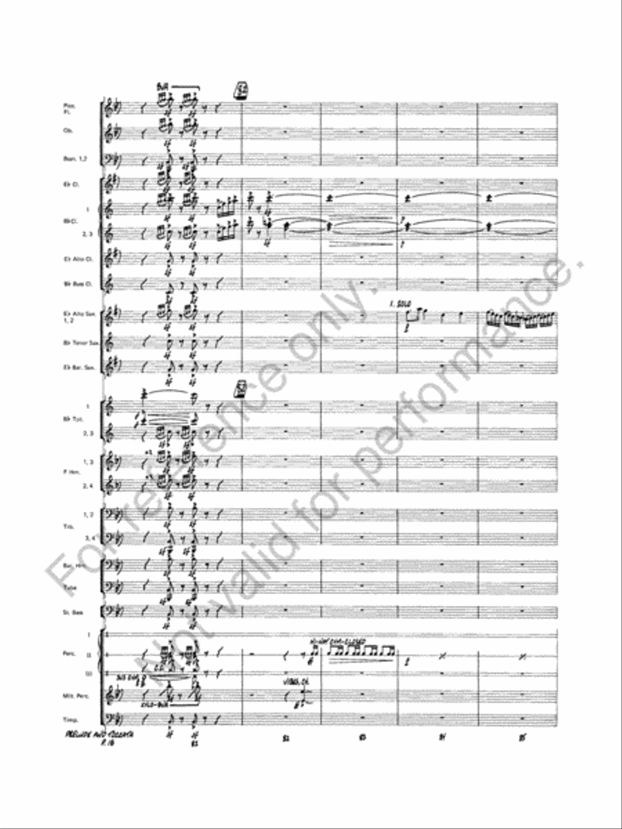 Prelude And Toccata Concert Band scores gallery preview page 19