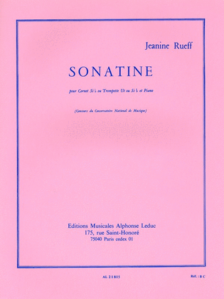 Book cover for Sonatine (trumpet & Piano)