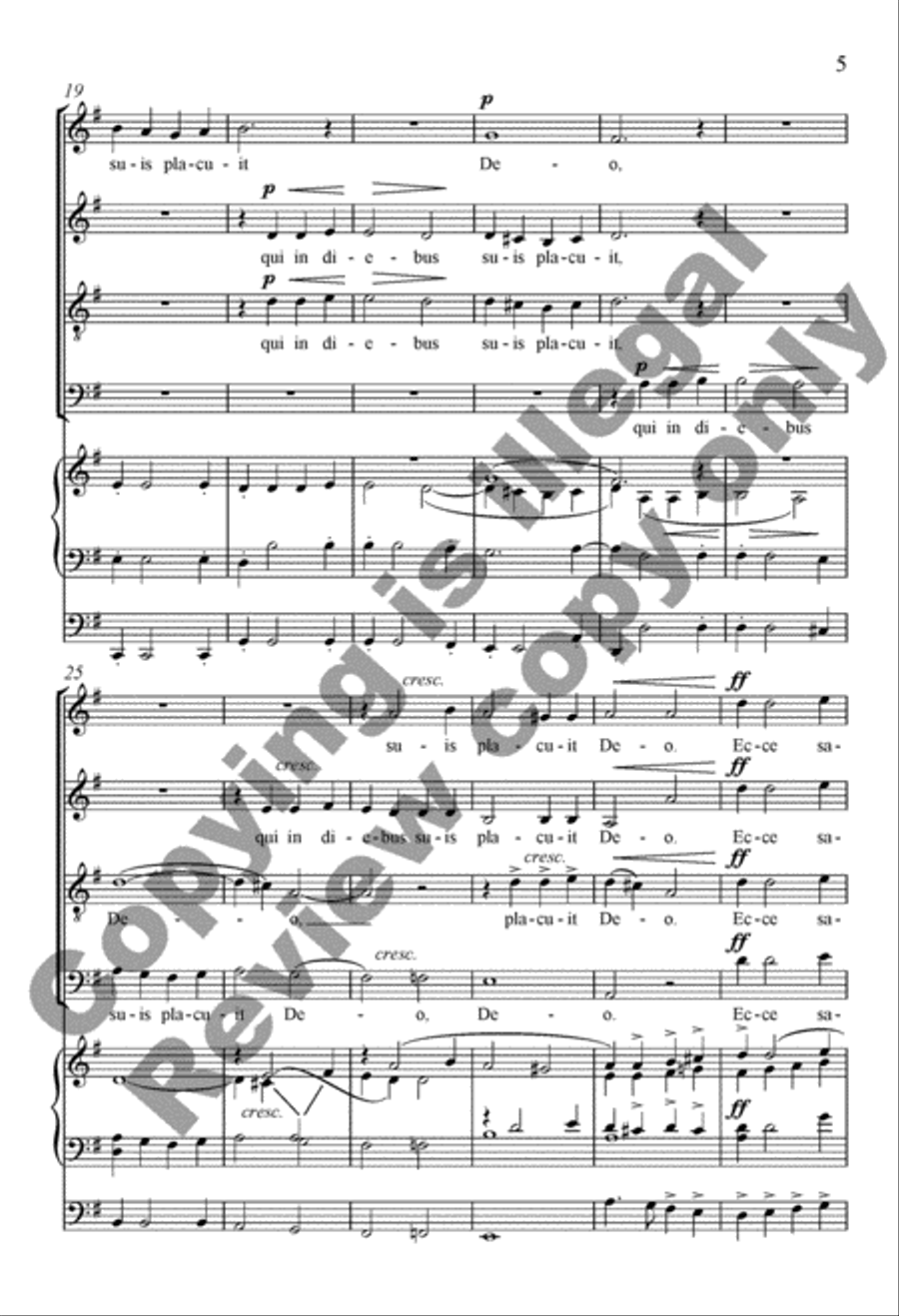 Ecce sacerdos magnus 4-Part scores gallery preview page 10