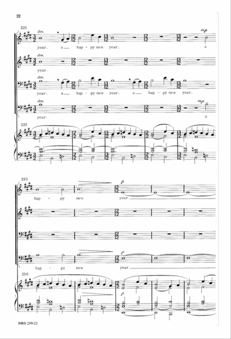 Fantasia on Christmas Carols 4-Part scores gallery preview page 23