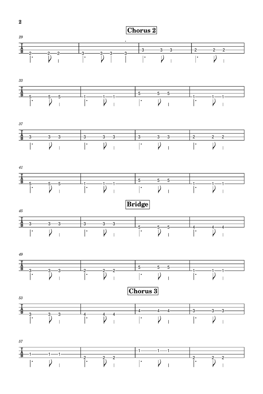 I Promise I Promise Guitar Tablature scores gallery preview page 2