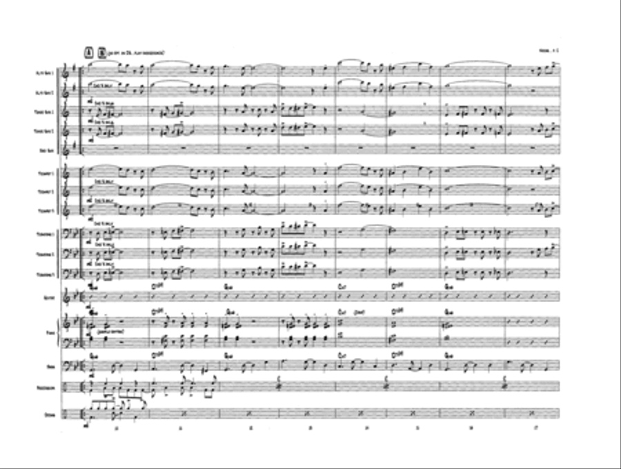 La Noche del Burrito Picante Jazz Ensemble scores gallery preview page 3