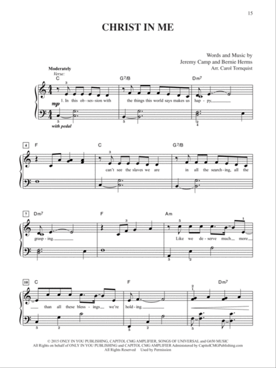 2017 Greatest Christian Hits Easy Piano scores gallery preview page 4