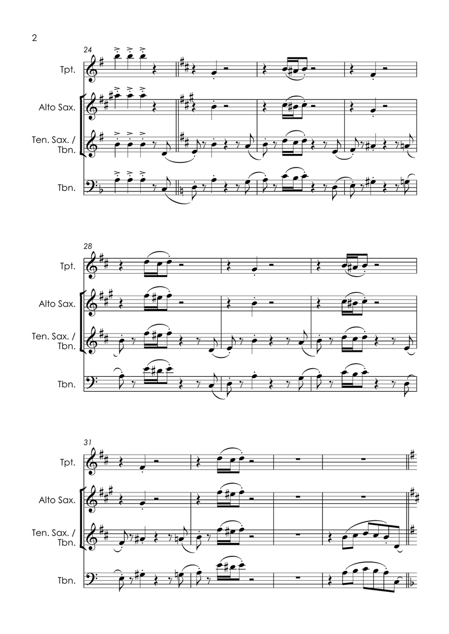 You Know I'm No Good Tenor Saxophone scores gallery preview page 6