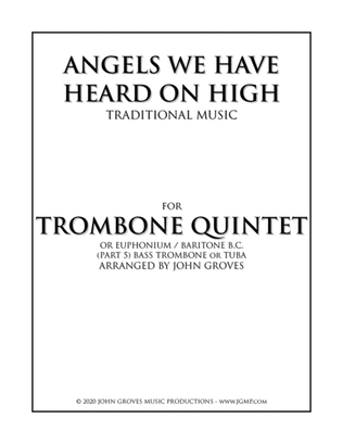 Book cover for Angels We Have Heard On High - Trombone Quintet