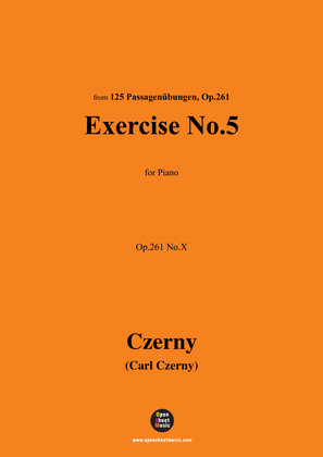 Book cover for C. Czerny-Exercise No.5,Op.261 No.5