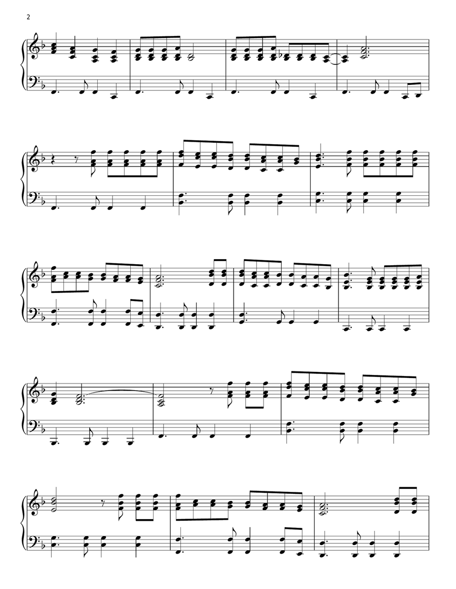 Amigos Para Siempre (Friends For Life) Piano Solo scores gallery preview page 2