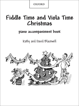 Book cover for Fiddle Time and Viola Time Christmas: Piano Book