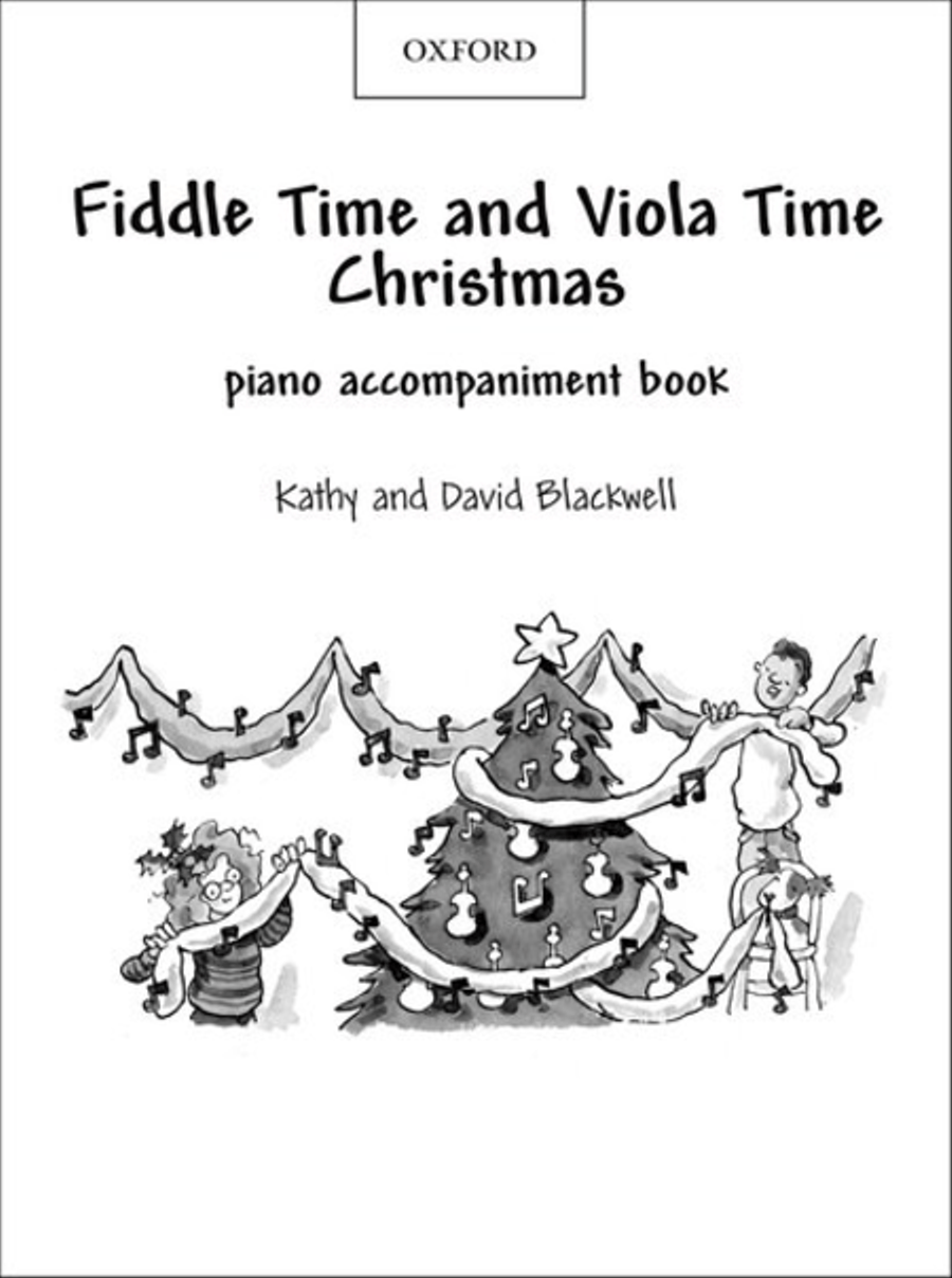 Book cover for Fiddle Time and Viola Time Christmas: Piano Book