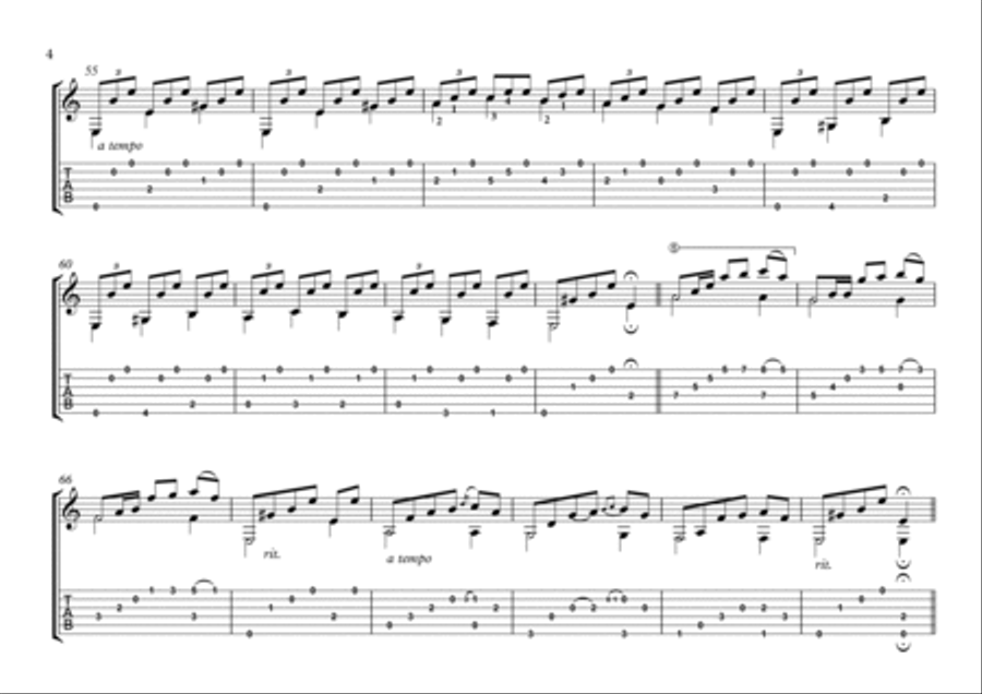 Macarena spanish guitar solo Classical Guitar scores gallery preview page 4