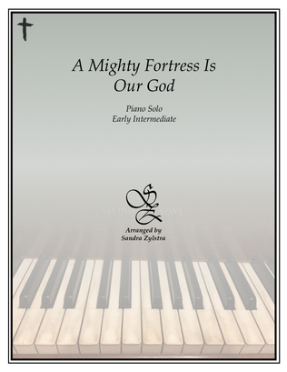 Book cover for A Mighty Fortress Is Our God (early intermediate piano solo)