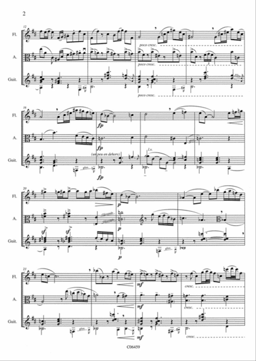 Fantaisie latine Flute scores gallery preview page 3