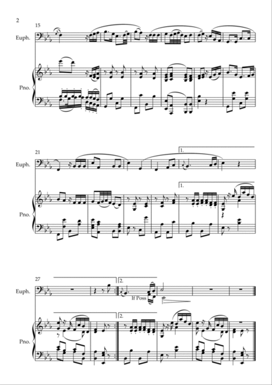 Within These Temple Walls Euphonium scores gallery preview page 2