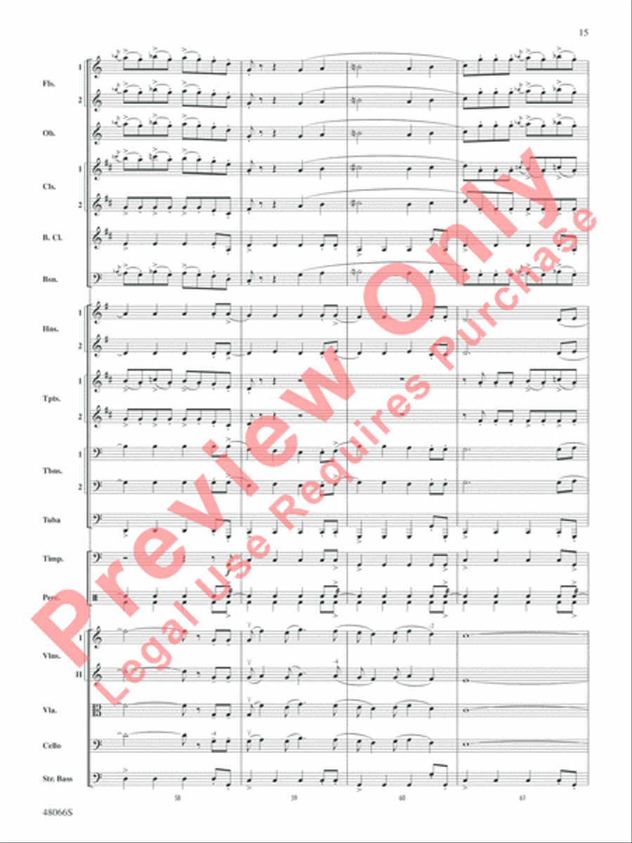 Blue Tango Full Orchestra scores gallery preview page 16