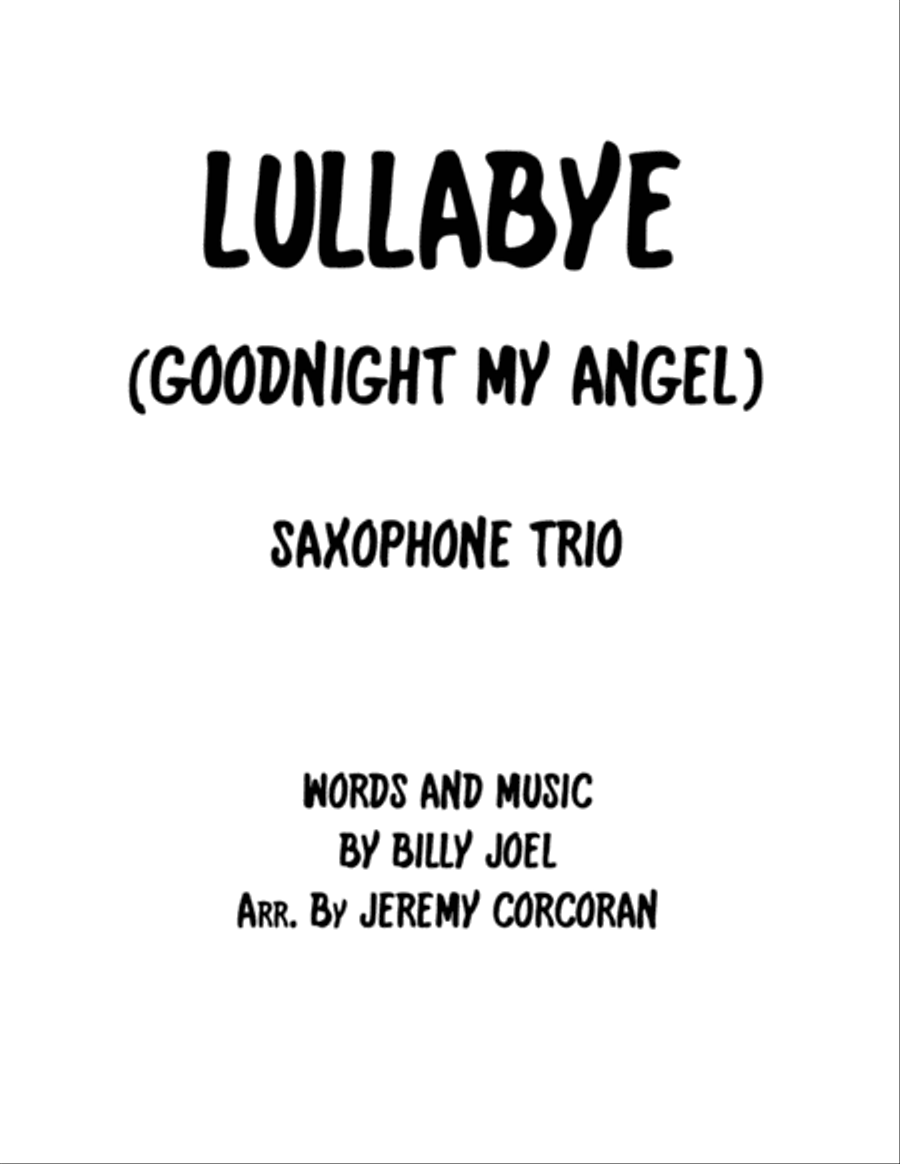 Lullabye (Goodnight, My Angel) Woodwind Trio scores gallery preview page 1