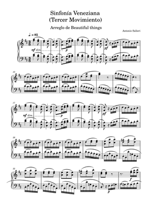 Sinfonía Veneziana (Tercer Movimiento)-Antonio Salieri
