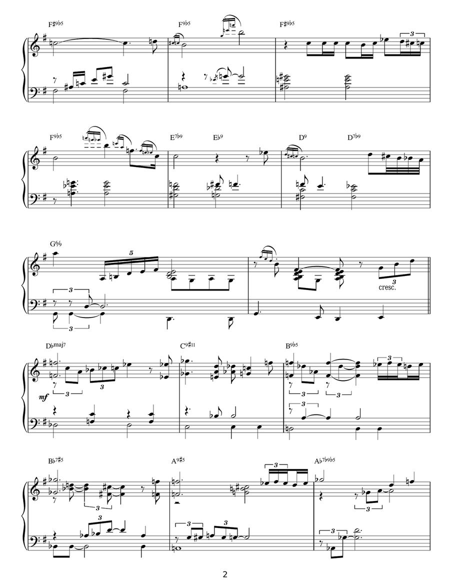 Passion Flower Passion Flower Piano Solo scores gallery preview page 2