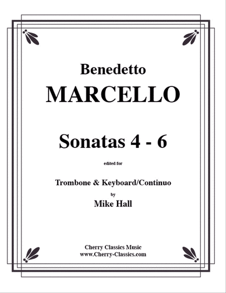 Sonatas 4-6 for Trombone & Keyboard Piano scores gallery preview page 1