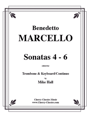 Book cover for Sonatas 4-6 for Trombone & Keyboard