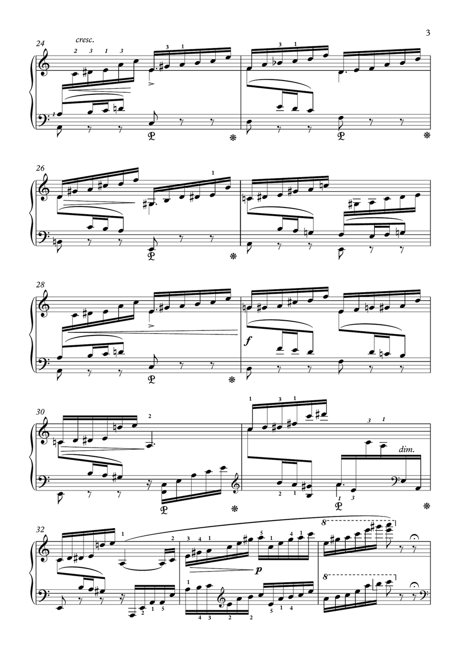 Faure-Barcarolle No.1 in A minor, Op.26 Piano Solo scores gallery preview page 4