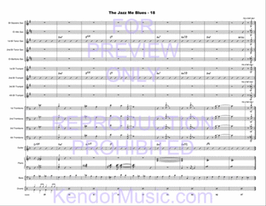 Jazz Me Blues, The Jazz Me Blues, The Choir scores gallery preview page 19