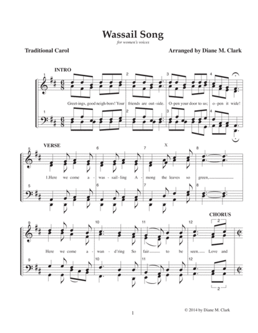 Wassail Song (SSAA) (CHORAL PRICING)