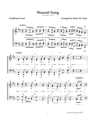 Wassail Song (SSAA) (CHORAL PRICING)