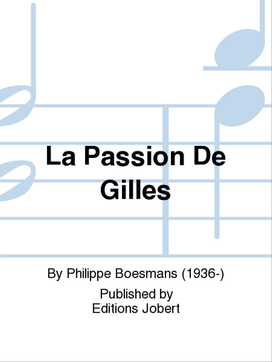 La Passion De Gilles Choir scores gallery preview page 1