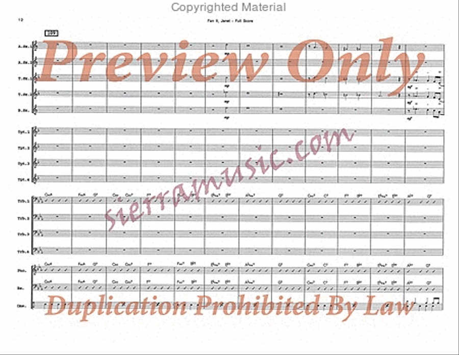 Fan It, Janet Big Band scores gallery preview page 13