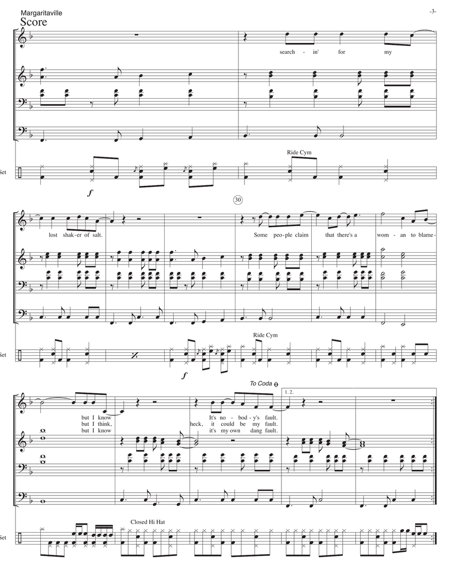 Margaritaville Margaritaville Steel Drum Band scores gallery preview page 3