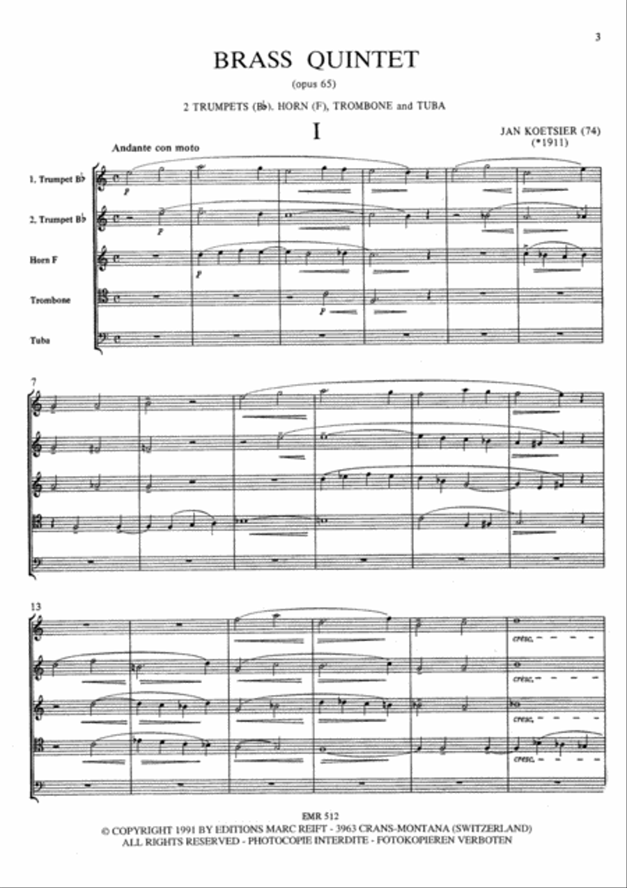 Brass Quintet Brass Quintet scores gallery preview page 4