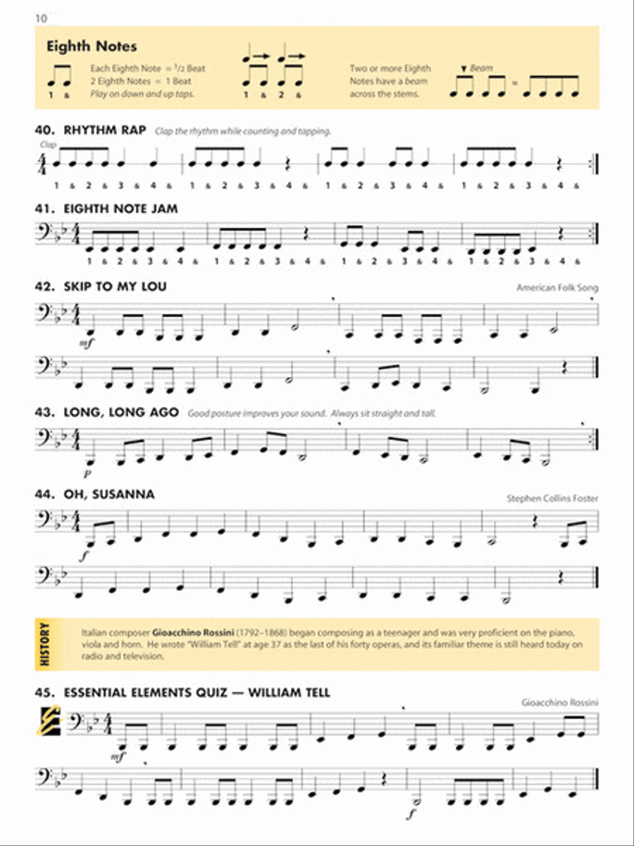 Essential Elements for Band – Tuba Book 1 with EEi Concert Band Methods scores gallery preview page 4