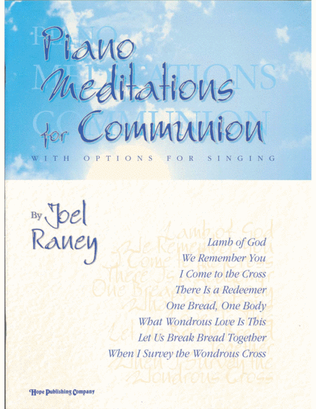 Book cover for Piano Meditations for Communion-Digital Download