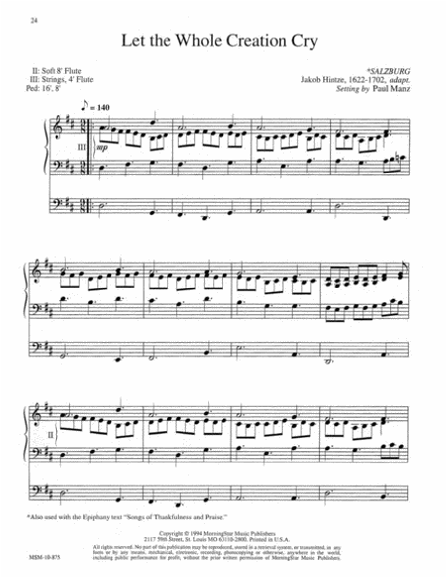 Nine Hymn Improvisations Organ scores gallery preview page 8
