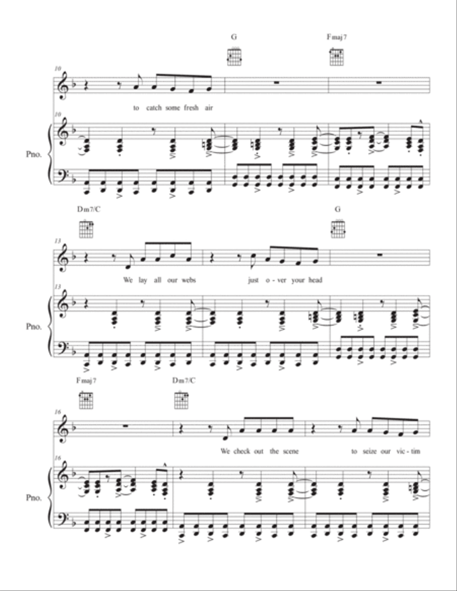 Spider Monkeys Piano, Vocal, Guitar scores gallery preview page 2