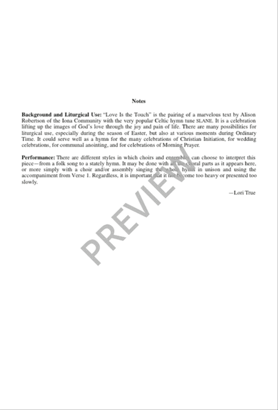 Love Is the Touch 3-Part scores gallery preview page 2
