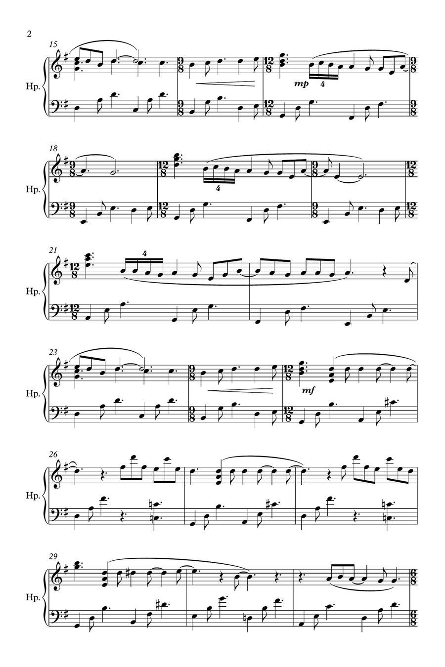 All You Need Is Love Harp scores gallery preview page 2