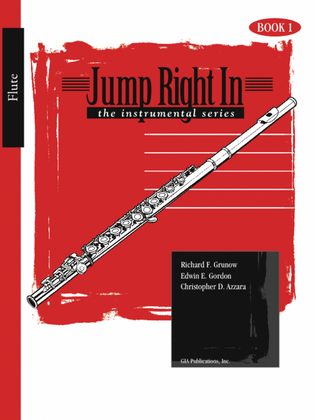 Book cover for Jump Right In: Student Book 1 - Flute (Book with MP3s)