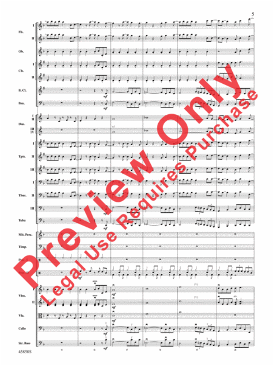 Hamilton, Suite from the Broadway Musical Full Orchestra scores gallery preview page 4